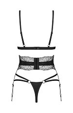 Komplet Obsessive Lobellis 3-Pcs Set XS-2XL