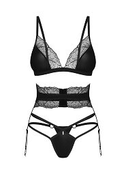 Komplet Obsessive Lobellis 3-Pcs Set XS-2XL