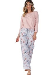 Piżama Leveza Róża 1522 7/8 M-2XL