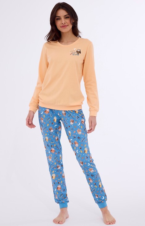 Piżama Cornette 467/373 Owls dł/r S-2XL damska