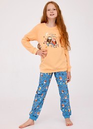 Piżama Cornette Young Girl 978/176 Owls 2 dł/r 134-164
