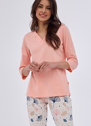 Piżama Cornette 389/389 Nina 3/4 3XL-5XL damska