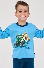 Piżama Cornette Kids Boy 477/161 Farm dł/r 86-128