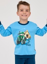 Piżama Cornette Kids Boy 477/161 Farm dł/r 86-128