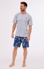 Piżama Cornette 326/272 Dinosaur 2 kr/r 3XL-5XL męska