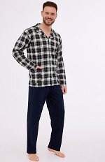 Piżama Cornette 114/73 dł/r M-2XL męska rozpinana