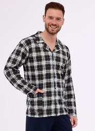 Piżama Cornette 114/73 dł/r M-2XL męska rozpinana