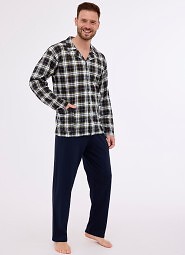 Piżama Cornette 114/73 dł/r M-2XL męska rozpinana