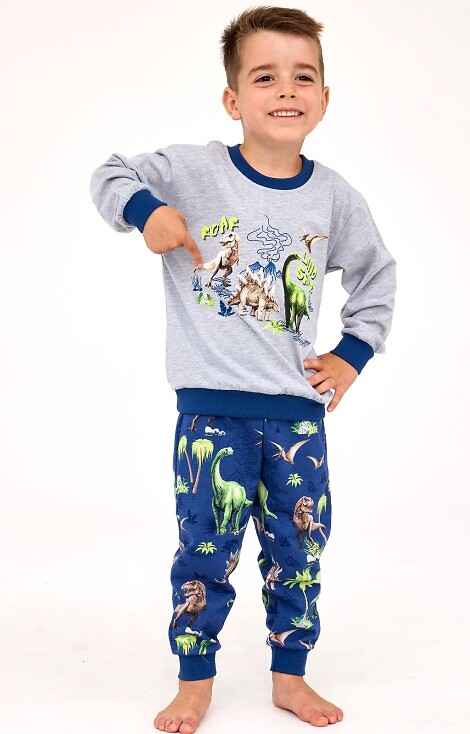 Piżama Cornette Kids Boy 593/163 Dinosaur dł/r 86-128