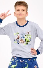 Piżama Cornette Young Boy 966/163 Dinosaur dł/r 134-164
