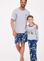 Piżama Cornette Young Boy 966/163 Dinosaur dł/r 134-164