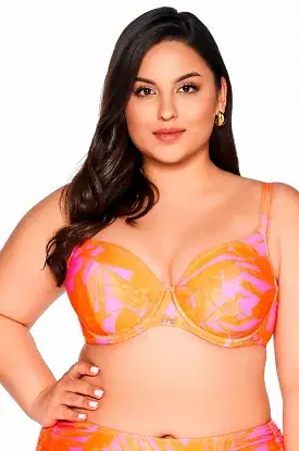 Biustonosz kąpielowy full cup Ava SK 214 Tangerine - zdjęcie 2