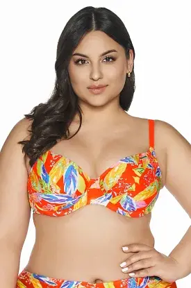 Biustonosz kąpielowy soft Ava SK 227 Vivid Orange - zdjęcie 2