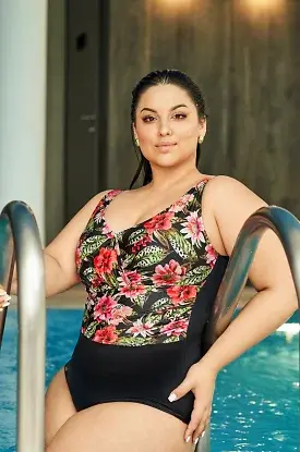 Strój kąpielowy full cup Ava SKJ 60 Floral Maxi