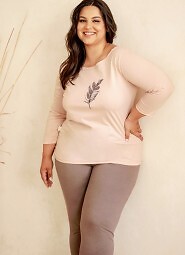 Piżama Taro Jane 3289 3/4 2XL-3XL Z24/25 damska