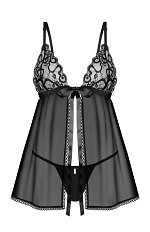 Komplet Obsessive Blomentis Babydoll XS-2XL