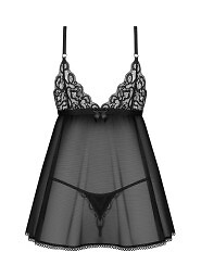 Komplet Obsessive Blomentis Babydoll XS-2XL