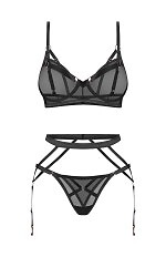 Komplet Obsessive Euridia 3-częściowy Set XS-2XL
