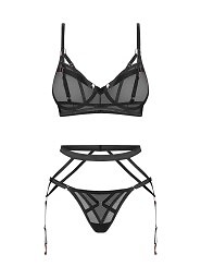 Komplet Obsessive Euridia 3-częściowy Set XS-2XL