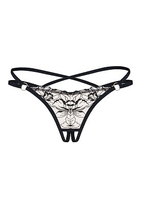 Stringi Obsessive Vila Blanes Crotchless XS-2XL - zdjęcie 2