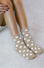 Skarpety Milena 0118-007 Kropki Bezuciskowe Frotta 37-41
