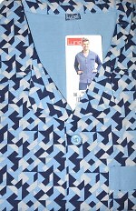 Piżama Luna 797 dł/r 4XL męska rozpinana