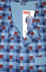 Piżama Luna 797 dł/r 4XL męska rozpinana