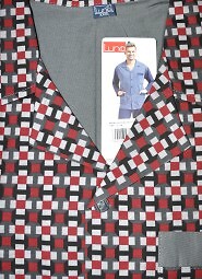 Piżama Luna 797 dł/r 4XL męska rozpinana