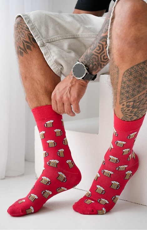 Skarpety Milena Avangard 0125-088 Kufle Piwa 43-46