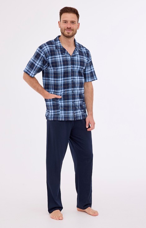Piżama Cornette 318/52 kr/r 3XL-5XL męska rozpinana