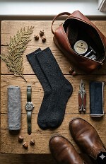 Skarpety Steven art.093 jodełka wełniane męskie 41-46