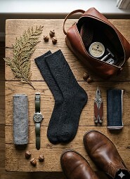 Skarpety Steven art.093 jodełka wełniane męskie 41-46