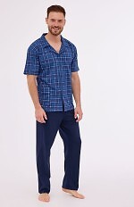 Piżama Cornette 318/51 kr/r 3XL-5XL męska rozpinana