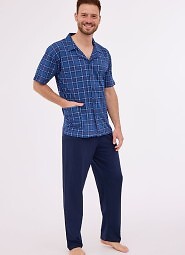 Piżama Cornette 318/51 kr/r 3XL-5XL męska rozpinana