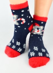 Skarpety Noviti SB089 X-mas Dziewczęce Christmas 27-34