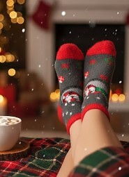 Skarpety Noviti SB090 Świąteczne Damskie 36-41