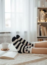 Skarpety Noviti SB093 Panda damskie 36-41