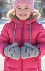 Rękawiczki Noviti RZ048 Girl Akryl Myszka