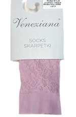 Skarpetki Veneziana Rosa Stile Ażur