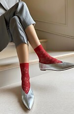 Skarpetki Veneziana Rosa Stile Ażur