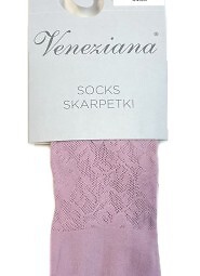Skarpetki Veneziana Rosa Stile Ażur