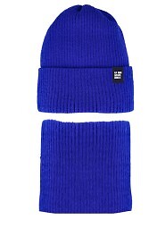 Komplet AJS 48-440 Czapka+tuba/komin chłopięcy