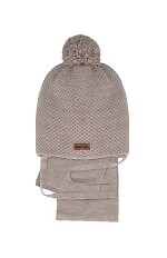 Komplet AJS 48-315 Czapka+szalik chłopięcy