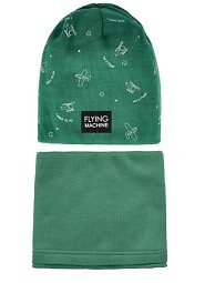 Komplet AJS 48-368 Czapka+tuba/komin chłopięcy