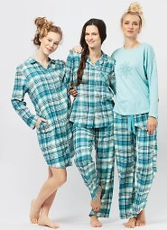 Piżama Key LNS 474 B24 Flanela S-XL damska