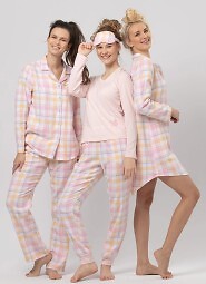 Piżama Key LNS 664 B24 Flanela S-XL damska