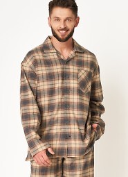 Piżama Key MNS 402 B24 Flanela dł/r M-2XL męska rozpinana