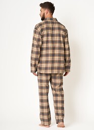 Piżama Key MNS 402 B24 Flanela dł/r 3XL-4XL męska rozpinana
