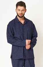 Piżama Key MNS 457 B24 Flanela dł/r M-2XL męska rozpinana