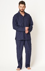 Piżama Key MNS 457 B24 Flanela dł/r M-2XL męska rozpinana